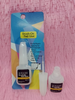 Pegamento Nail Glue Uñas Postizas Tips Deco Strass Con Pincel x1u