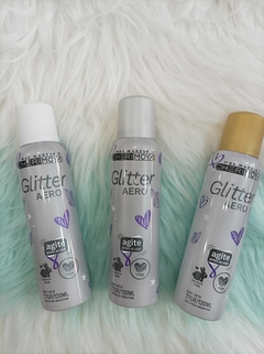 AEROSOL EN GLITTERS EN 3 TONOS DIFERENTES