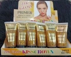 PRIMER FACIAL CON GLITTER 24K GLOD /KISSCROWN #NO101