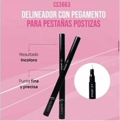 DELINEADOR CON PEGAMENTO PARA PESTAÑAS PÓSTIZAS / PINK 21 #CS3663