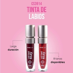 TINTA DE LABIOS LARGA DURACION+ 8 TONOS DIFERENTES / PINK 21 # CS3914