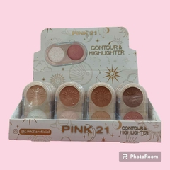 ILUMINADOR + CONTORNO + ESPEJO / PINK 21 #CS4266 - comprar online