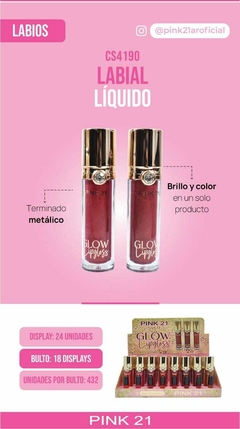 BRILLO LABIAL GLOW / PINK 21 #CS4190