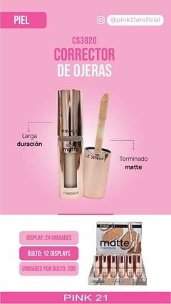 BARRA CORRECTOR MATTE SKIN / PINK 21#CS3920