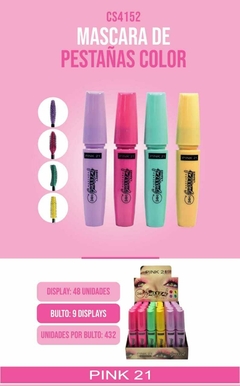 MASCARA PESTAÑAS EN COLORES SURRCAL / PINK 21 # CS4152