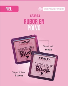 RUBOR EN POLVO LOVE MY BLUSH / PINK 21 # CS3973 - comprar online