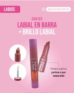 LABIAL EN BARRA + BRILLO LABIAL / PINK 21#CS4123 - comprar online