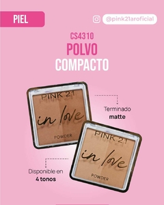 POLVO COMPACTO IN LOVE / PINK 21 CS4310 - comprar online