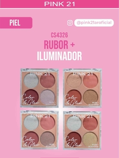 RUBOR + ILUMINADOR COLOR &GLOW / PINK 21 #CS4326