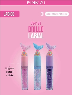 BRILLO LABIAL CON GLITTER / PINK 21 # CS4196