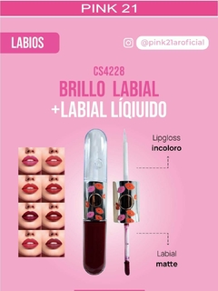 BRILLO LABIAL + LABIAL LIQUIDO / PINK 21 #CS4228