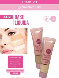 BASE LIQUIDA 12HS VELVET SKIN / PINK 21 # CS4366