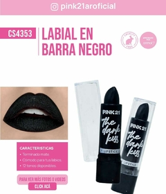 LABIAL EN BARRA NEGRO / PINK 21 #CS4353