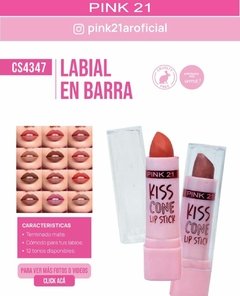 LABIAL EN BARRA KISS CRONE / PINK 21 #CS4347