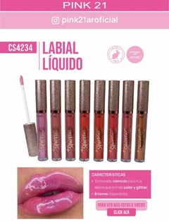 LABIAL LIQUIDO SPARKLES / PINK 21 # CS4234