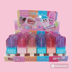 BRILLO LABIAL A PRUEBAS DE AGUA ICE CREAM / KISS OFRA # N6039