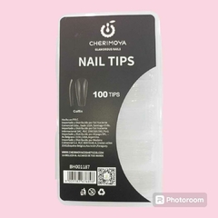 NAIL TIPS CHERIMOYA COFFIN 100TIPS #BH001187