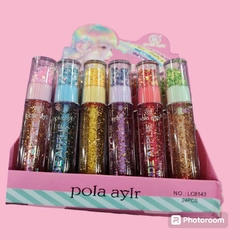 BRILLO LABIAL CON GLITTER LUCKY /POLA AYLR # LC8143