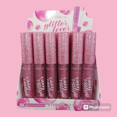 BRILLO LABIAL CON GLITTER LOVER / PINK 21 # CS 3659 - comprar online