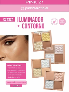 ILUMINADOR + CONTORNO DEFINE & GLOW / PINK 21 # CS4324 - comprar online