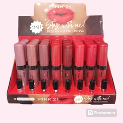 LABIAL LIQUIDO EFECTO MATTE STAY WITH ME 24HRS / PINK 21 # CS4246 - comprar online