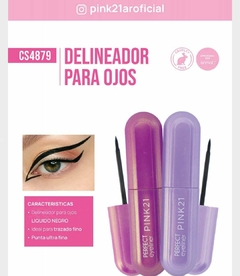 DELINEADOR LIQUIDO 2 TIPOS DE PINCELES Y EFECTOS / PINK 21 # CS4879