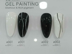 GEL PAINT 5ML BLANCO/ NEGRO PROFESIONAL- ELOISE APROBADO