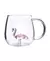 Caneca Borossilicato 350ml Flamingo 3D