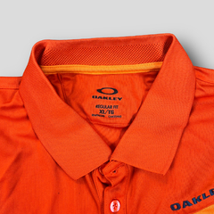 Camiseta Polo Golf Oakley Laranja - Reuzzze