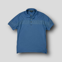 Camiseta Polo Oakley Azul Icon Metal