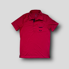 Camiseta Polo Casual Oakley Vermelha