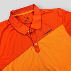 Camiseta Polo Golf Oakley Laranja na internet