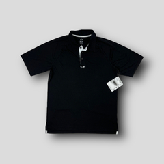 Camiseta Polo Golf Oakley Preta