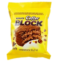 ALFAJOR COFLER BLOCK CON MANI PAQ 60GR.