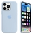 Case em Silicone Para iPhone (Azul Celeste)