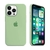 Case em Silicone Para iPhone (Verde Pistache)