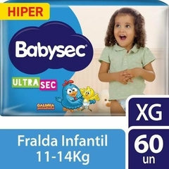 Fralda Babysec UltraSec Galinha Pintadinha XG - 60 Unidades