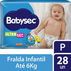 Fralda Babysec UltraSec Galinha Pintadinha P - 28 Unidades