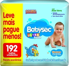 Combo Fralda Babysec Ultrasec Galinha Pintadinha e Lenços Umedecidos XG na internet