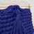 Bolsa de crochê mini quadrada com corrente - Azul Escuro - comprar online