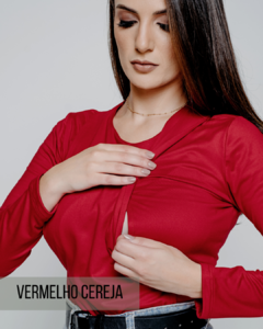 Blusa Aurora Vermelho Cereja - comprar online