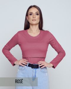 Blusa Clara Rosê