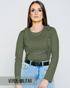 Blusa Liz Verde Militar