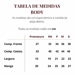 Body Infantil (Tamanho 1 ao 3) - comprar online