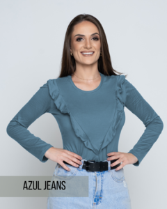 Blusa Victória Azul Jeans