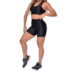 PWF Conjunto Fit Bermuda Top Recorte - Powerful