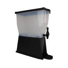 Recipiente Dispensador de Plástico Caledonia De 13 Litros Color Negro DISBE-13