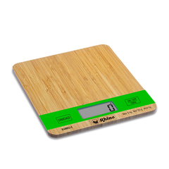 Báscula Electrónica Rhino para cocina Bambú Rectangular 5kg/1g BAMBU5 - comprar en línea