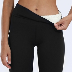 Calça de inverno quente de veludo grosso legging - loja online