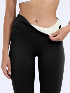 Calça de inverno quente de veludo grosso legging - comprar online